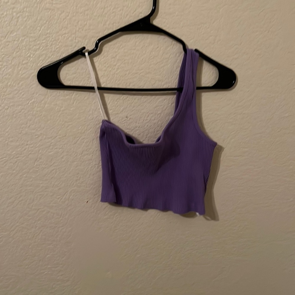 Purple crop top